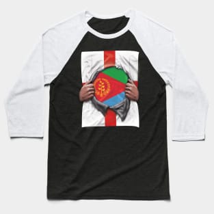 Eritrea Flag English Flag Ripped Open - Gift for Eritrean From Eritrea Baseball T-Shirt